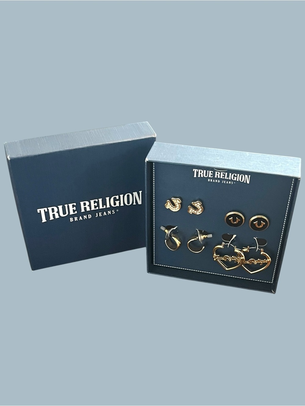 True Religion Boxed Set of 4 Pair of Earrings - Picture 2 of 3